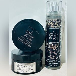 A Toast to You Fragrance Mist & Body Butter Glowtion by Bath & Body Works. New.